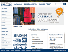 Tablet Screenshot of corporatecasuals.com